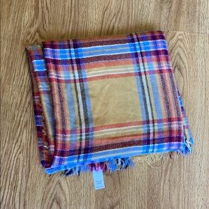 Huge plaid scarf